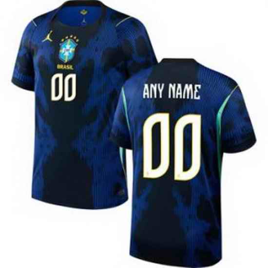 Men 00 Brazil National Team Custom 2026 Home Jersey 1